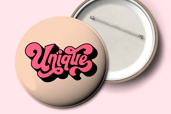 Spilla rotonda 37 mm