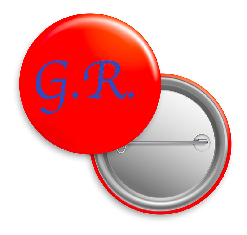 Spille con iniziali da 32 mm