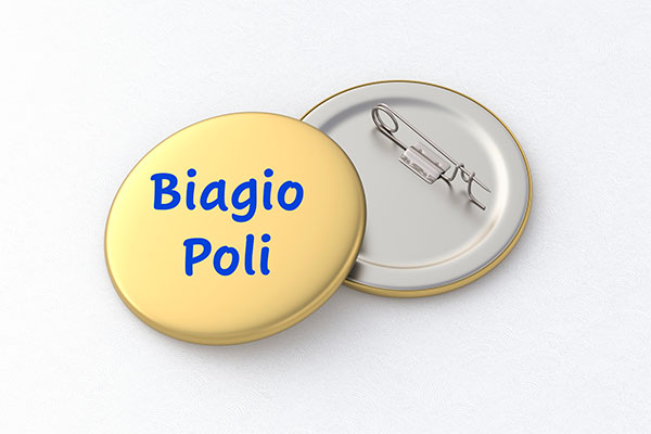 Spille con nome da 44 mm