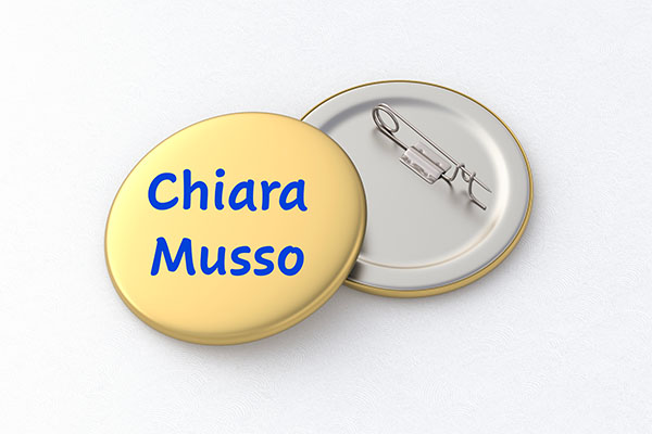 Spille con nome da 40 mm