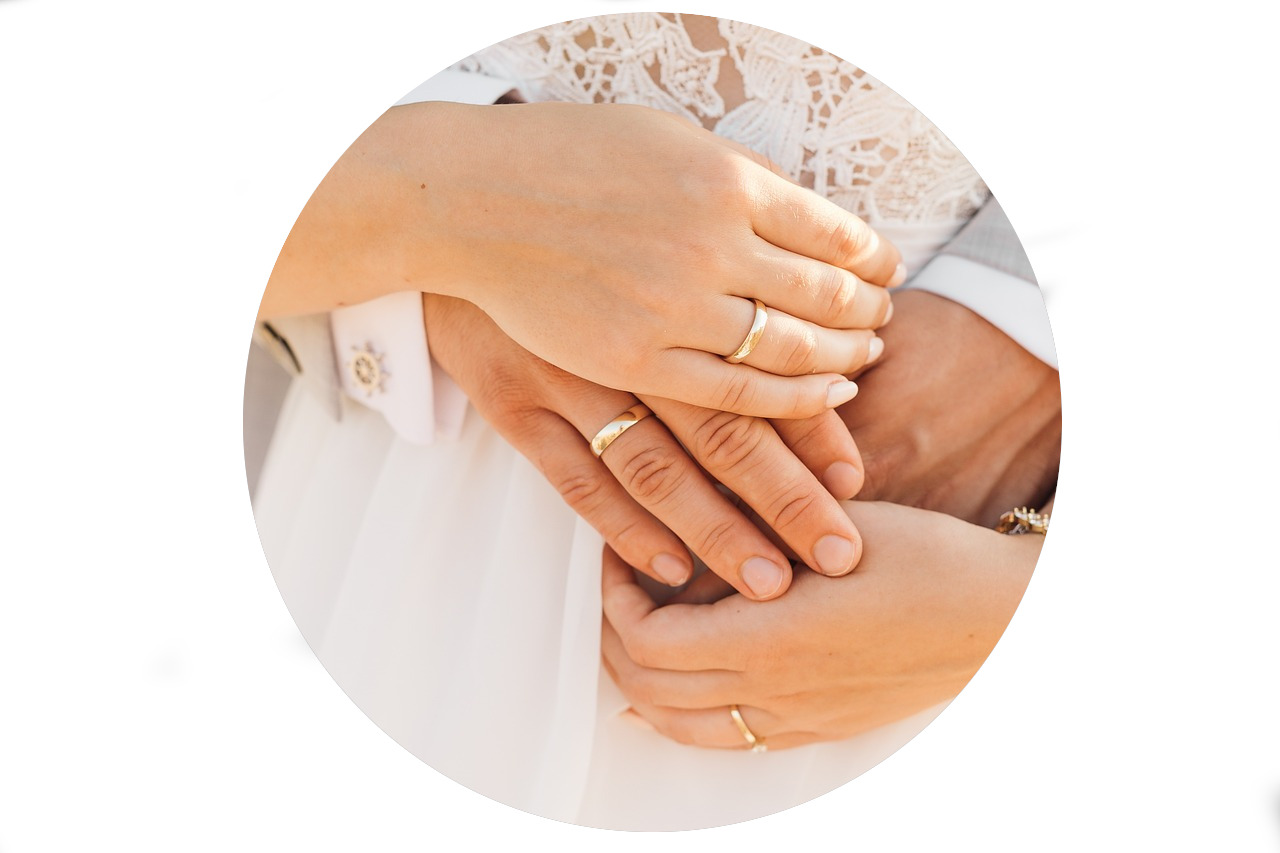 Spilla matrimonio da 37mm