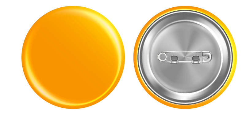 Spilla colorata da 40 mm