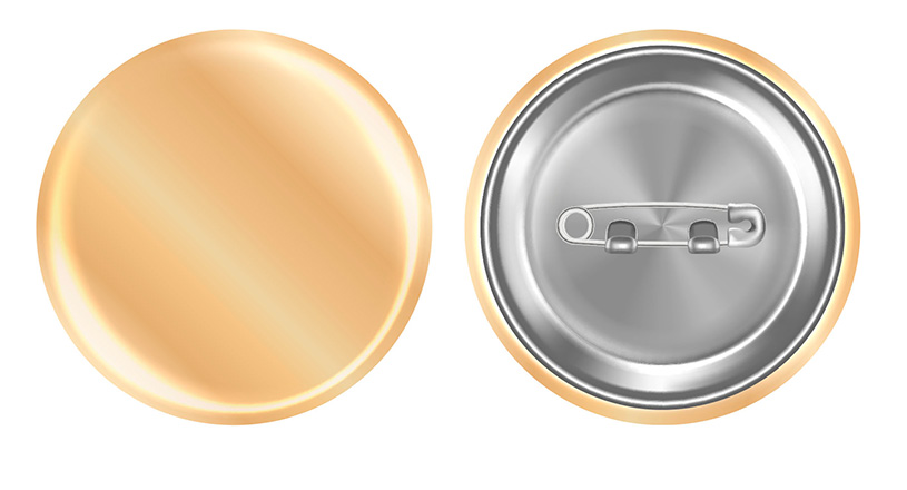 Spilla colorata da 32 mm