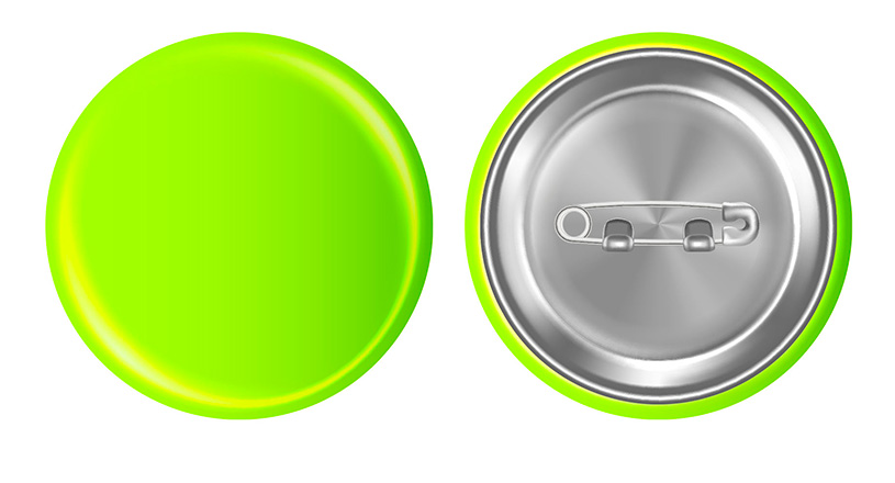 Spilla colorata da 37 mm