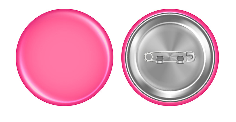 Spilla colorata da 44 mm